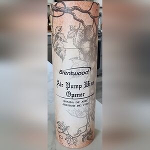 Brentwood Wine Bottle Opener Cork Air Pump Foil‎ Cutter, Vacuum Stopper, Aerator